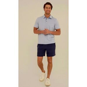 Threads 4 Thought Mens Polo Shirt Large Light Blue Collared NWT